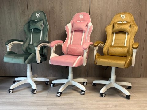 Fotel obrotowy gamingowy ENZO XL MINT ALCANTARA ICE OUTLET