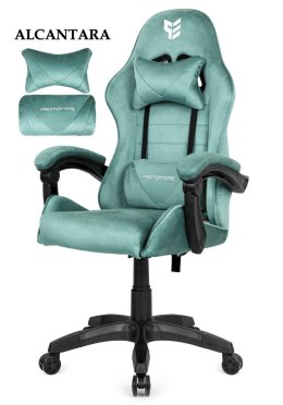 Fotel obrotowy gamingowy ENZO XL MINT ALCANTARA OUTLET