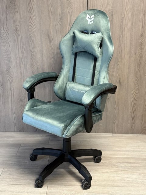 Fotel obrotowy gamingowy ENZO XL MINT ALCANTARA