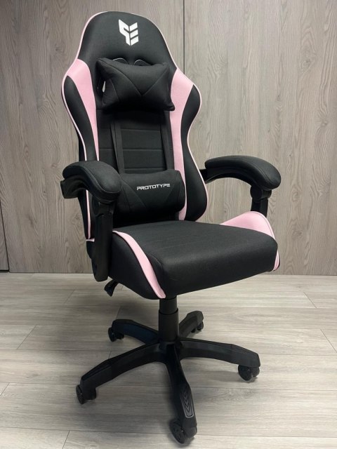Fotel obrotowy gamingowy ENZO XL PINK FABRIC