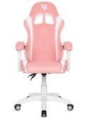Fotel obrotowy gamingowy ENZO XL PINK + WHITE ALCANTARA ICE