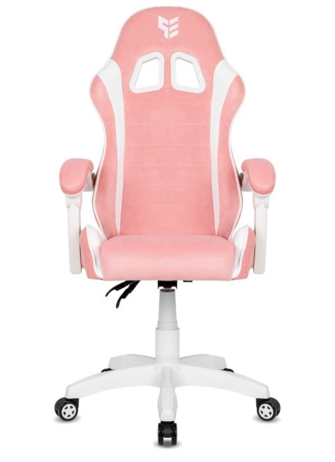 Fotel obrotowy gamingowy ENZO XL PINK + WHITE ALCANTARA ICE