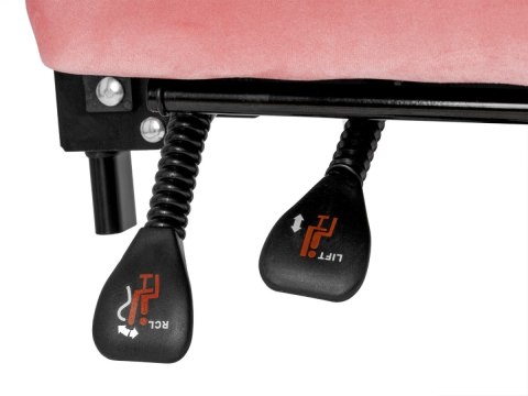 Fotel obrotowy gamingowy ENZO XL PINK + WHITE ALCANTARA ICE