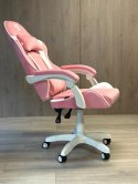 Fotel obrotowy gamingowy ENZO XL PINK + WHITE ALCANTARA ICE