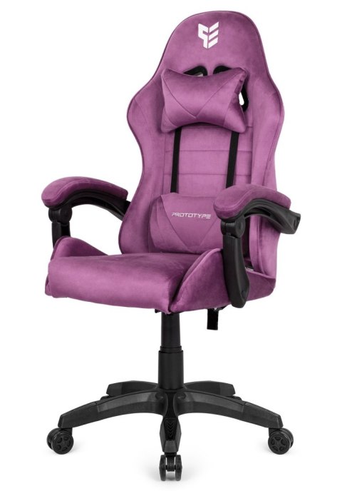 Fotel obrotowy gamingowy ENZO XL PURPLE ALCANTARA II GATUNEK