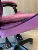 Fotel obrotowy gamingowy ENZO XL PURPLE ALCANTARA II GATUNEK