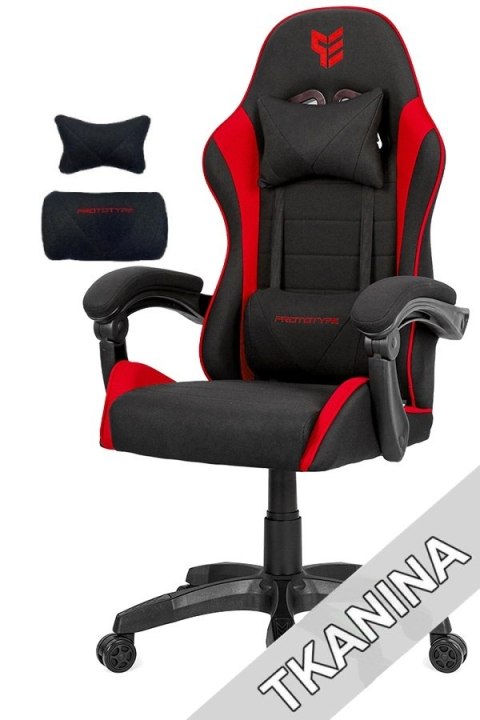 Fotel obrotowy gamingowy ENZO XL RED FABRIC