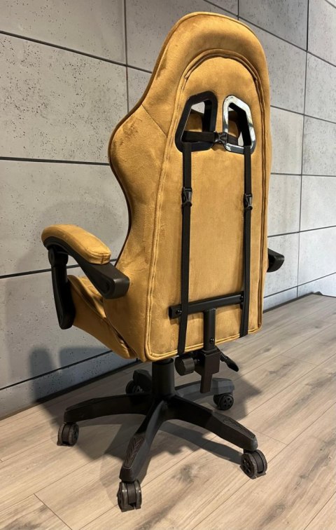 Fotel obrotowy gamingowy ENZO XL SAND ALCANTARA