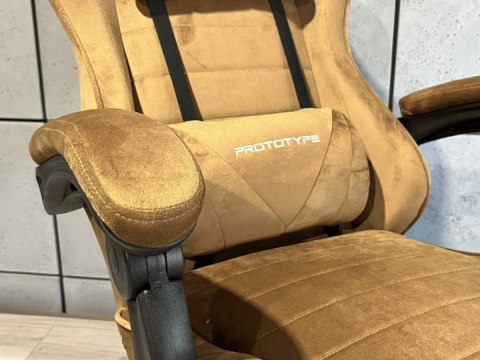 Fotel obrotowy gamingowy ENZO XL SAND ALCANTARA