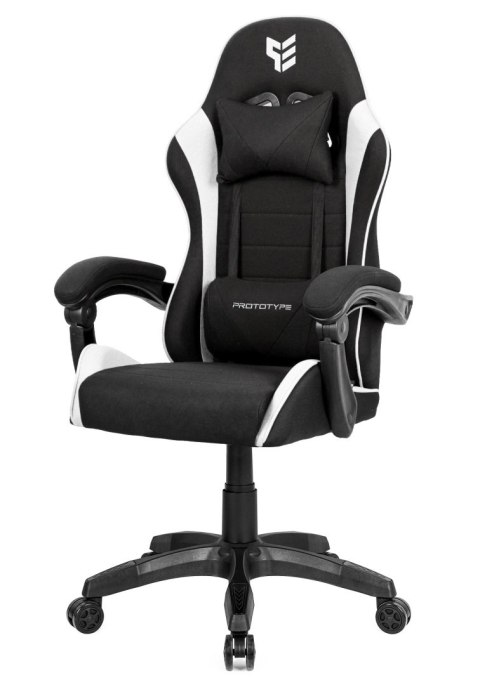 Fotel obrotowy gamingowy ENZO XL WHITE FABRIC