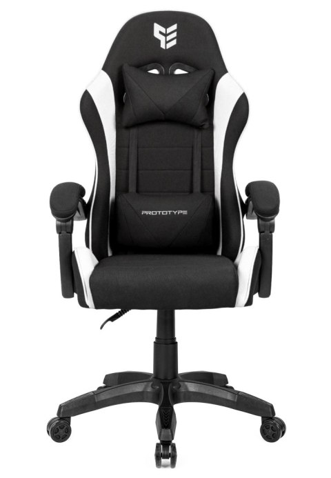 Fotel obrotowy gamingowy ENZO XL WHITE FABRIC