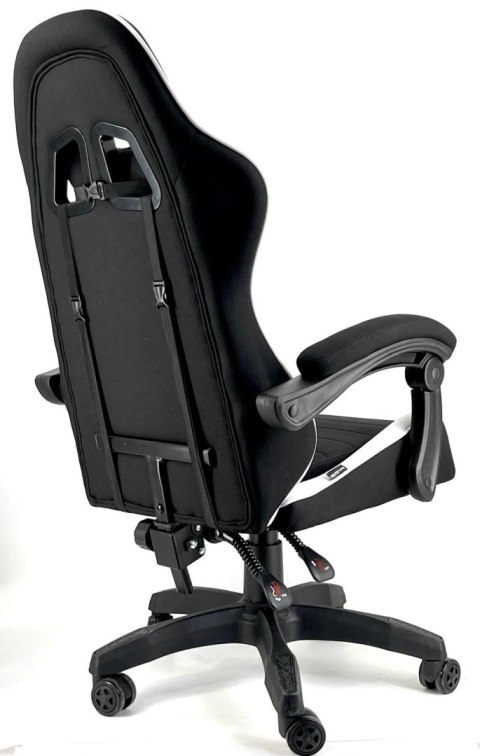 Fotel obrotowy gamingowy ENZO XL WHITE FABRIC