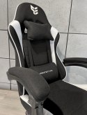 Fotel obrotowy gamingowy ENZO XL WHITE FABRIC