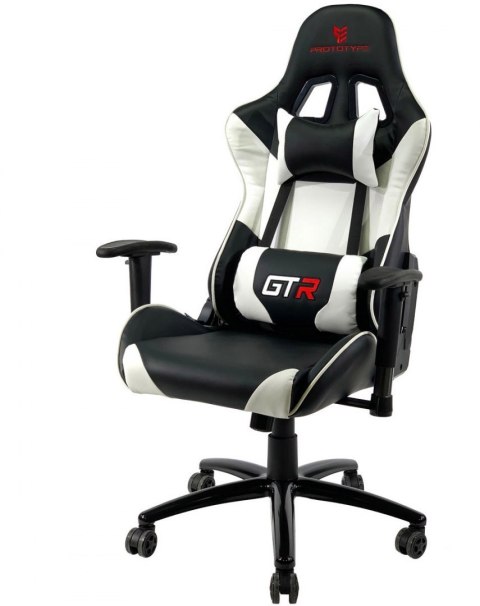 Fotel obrotowy gamingowy GTR WHITE PRO-XL