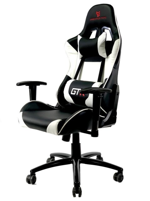 Fotel obrotowy gamingowy GTR WHITE PRO-XL