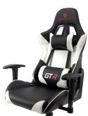 Fotel obrotowy gamingowy GTR WHITE PRO-XL
