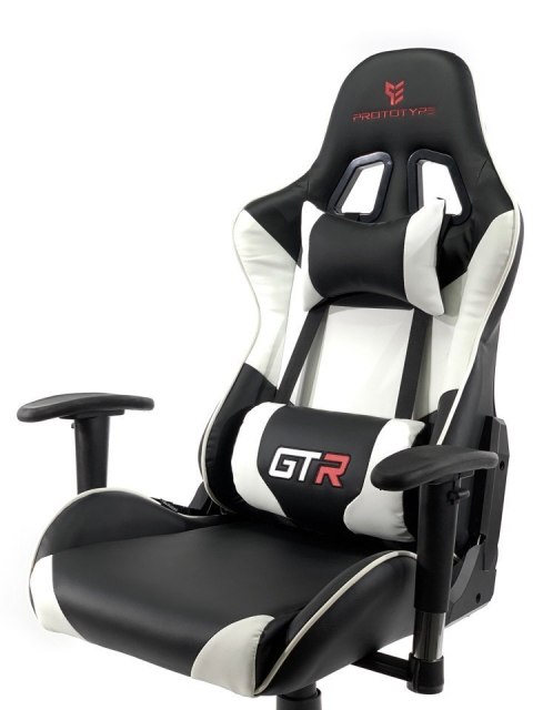 Fotel obrotowy gamingowy GTR WHITE PRO-XL