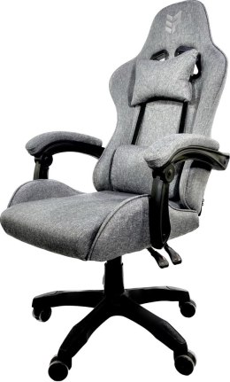 Fotel obrotowy gamingowy HERO GREY STONE FABRIC