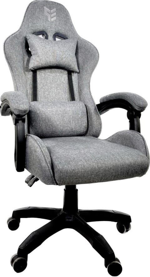 Fotel obrotowy gamingowy HERO GREY STONE FABRIC