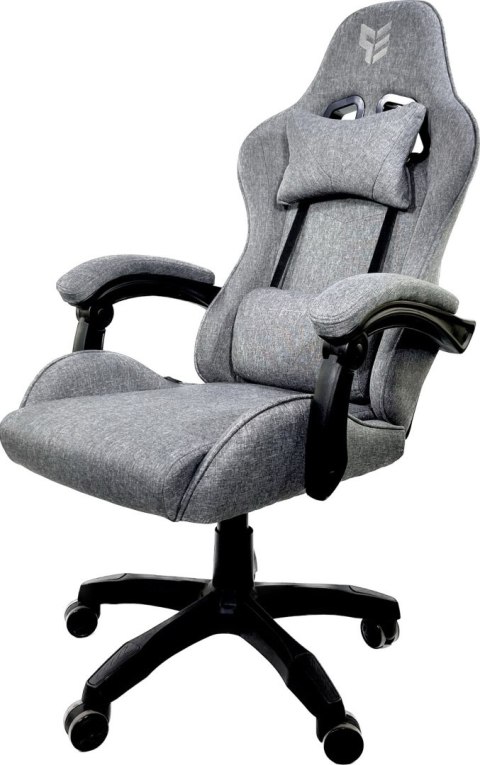Fotel obrotowy gamingowy HERO GREY STONE FABRIC