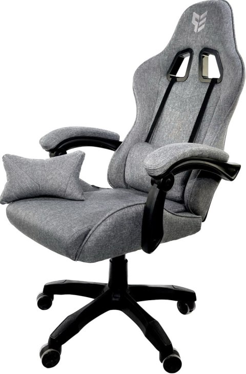 Fotel obrotowy gamingowy HERO GREY STONE FABRIC