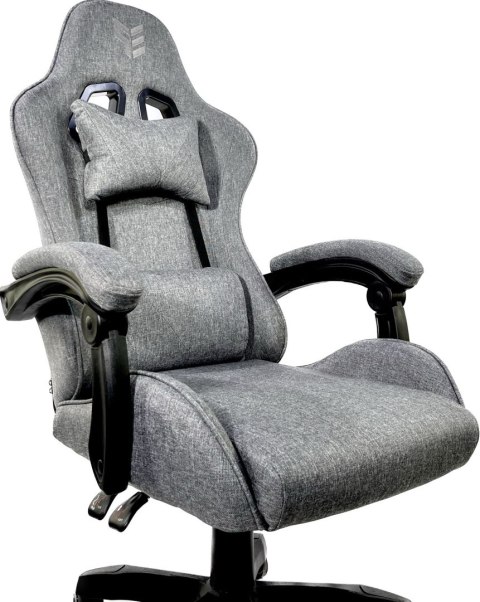 Fotel obrotowy gamingowy HERO GREY STONE FABRIC