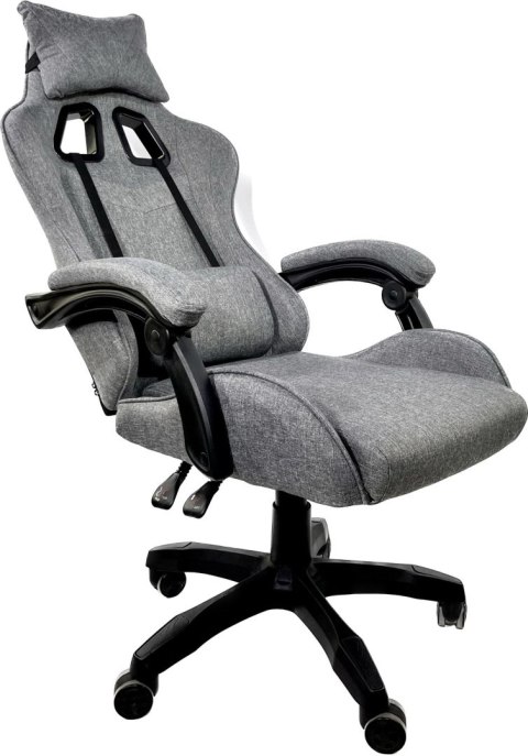 Fotel obrotowy gamingowy HERO GREY STONE FABRIC