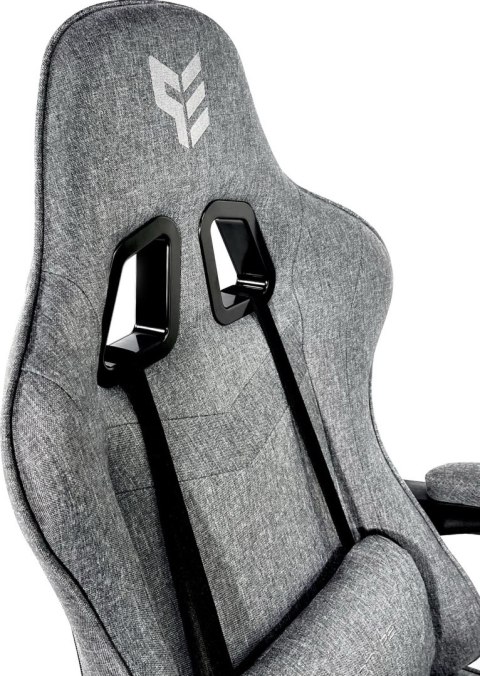 Fotel obrotowy gamingowy HERO GREY STONE FABRIC