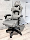 Fotel obrotowy gamingowy HERO GREY STONE FABRIC
