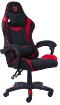 Fotel obrotowy gamingowy HERO RED FABRIC