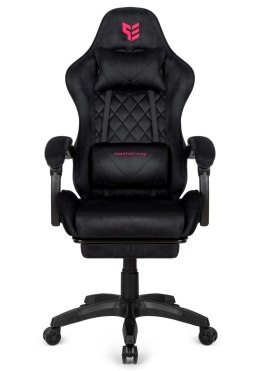 Fotel obrotowy gamingowy XL POKER PRO BLACK ALCANTARA OUTLET