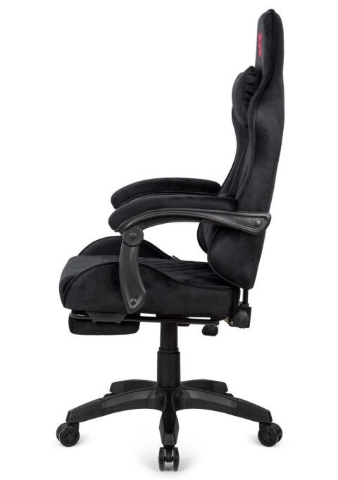 Fotel obrotowy gamingowy XL POKER PRO BLACK ALCANTARA OUTLET