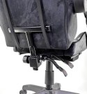 Fotel obrotowy gamingowy XL POKER PRO BLACK ALCANTARA