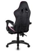 Fotel obrotowy gamingowy XL POKER PRO BLACK + PINK ALCANTARA