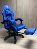 Fotel obrotowy gamingowy XL POKER PRO BLUE ALCANTARA