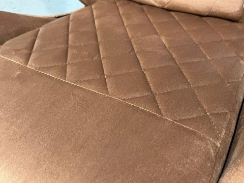 Fotel obrotowy gamingowy XL POKER PRO BROWN ALCANTARA