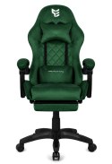 Fotel obrotowy gamingowy XL POKER PRO DARK GREEN ALCANTARA