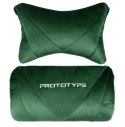 Fotel obrotowy gamingowy XL POKER PRO DARK GREEN ALCANTARA