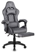 Fotel obrotowy gamingowy XL POKER PRO GREY ALCANTARA