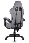 Fotel obrotowy gamingowy XL POKER PRO GREY ALCANTARA