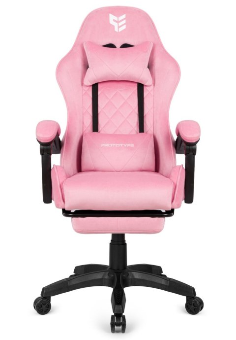 Fotel obrotowy gamingowy XL POKER PRO PINK SWEET ALCANTARA