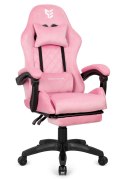 Fotel obrotowy gamingowy XL POKER PRO PINK SWEET ALCANTARA