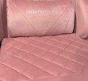 Fotel obrotowy gamingowy XL POKER PRO PINK SWEET ALCANTARA