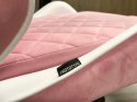 Fotel obrotowy gamingowy XL POKER PRO PINK + WHITE ALCANTARA