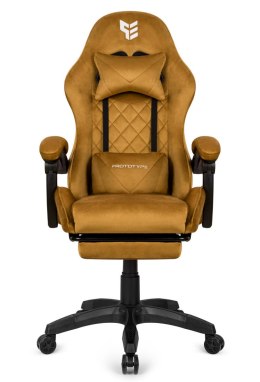 Fotel obrotowy gamingowy XL POKER PRO SAND ALCANTARA