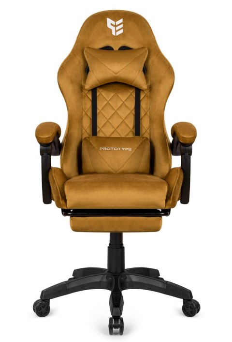 Fotel obrotowy gamingowy XL POKER PRO SAND ALCANTARA