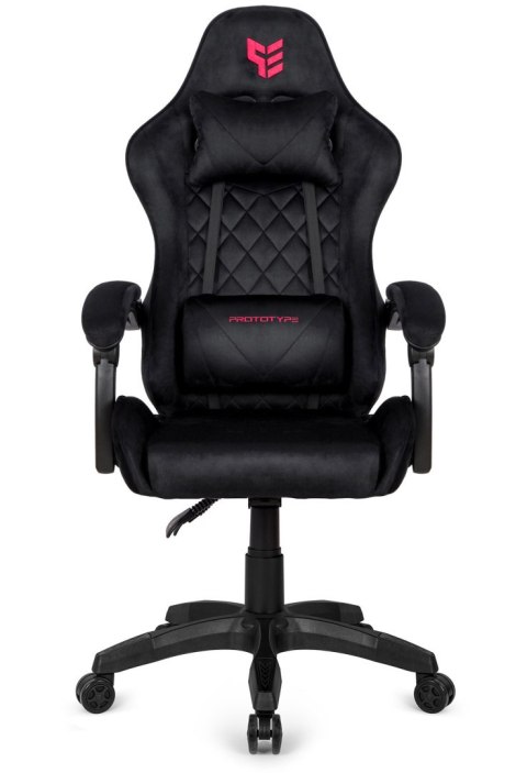 Fotel obrotowy gamingowy XL POKER ST BLACK ALCANTARA