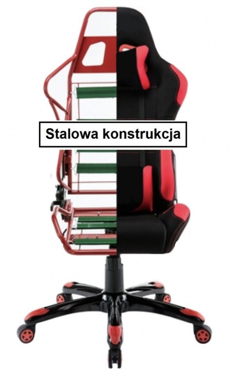 Fotel obrotowy gamingowy PRO GTR-XL SPC HERO BLACK