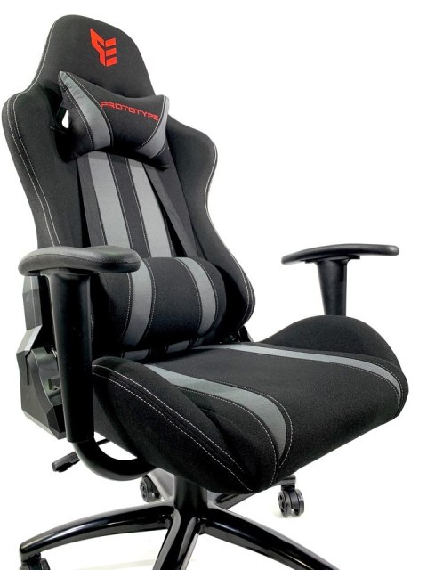 Fotel obrotowy gamingowy WARRIOR GREY PRO-XL