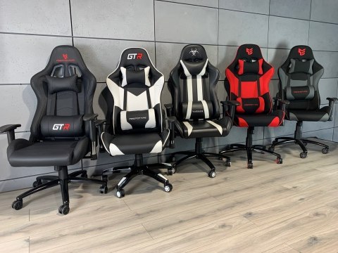 Fotel obrotowy gamingowy WARRIOR RED PRO-XL OUTLET